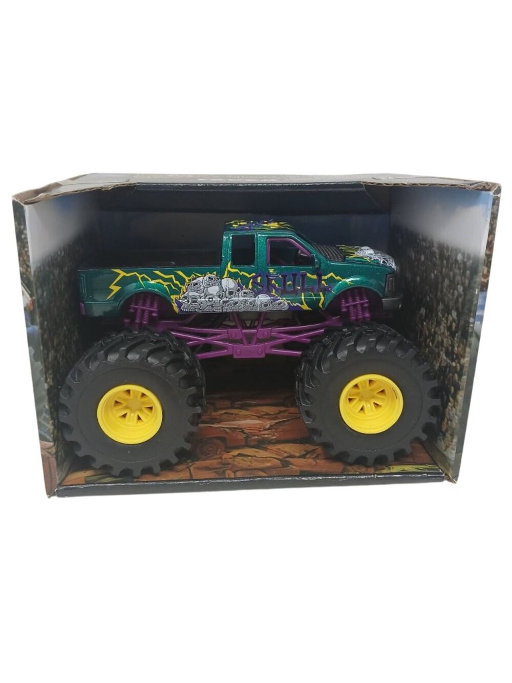 Monster Truck Skulls by NewRay Popak 1/43 DieCast Rubber Tires NIB New #S-5